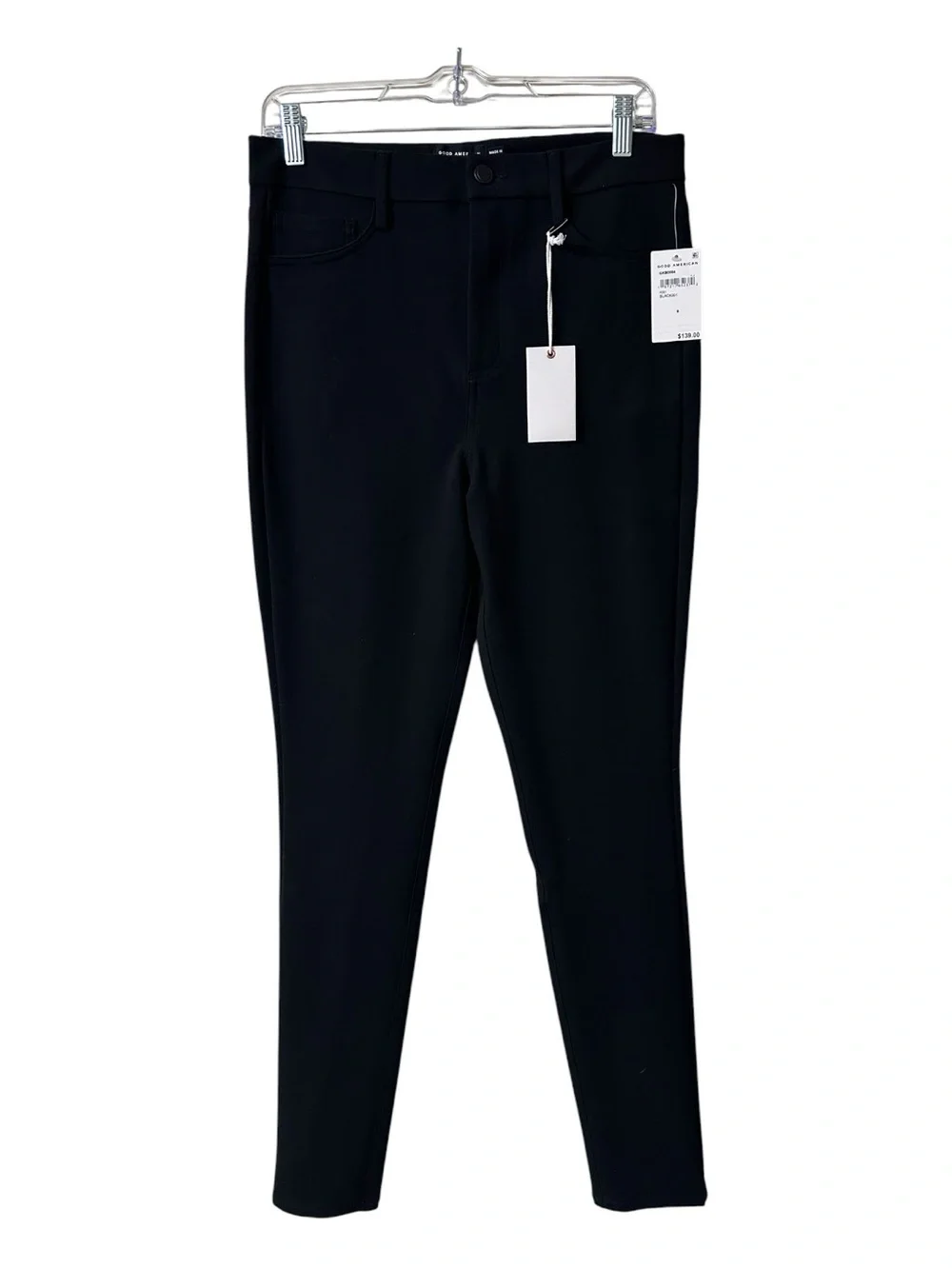 Good American Black High-Rise Skinny Jeans